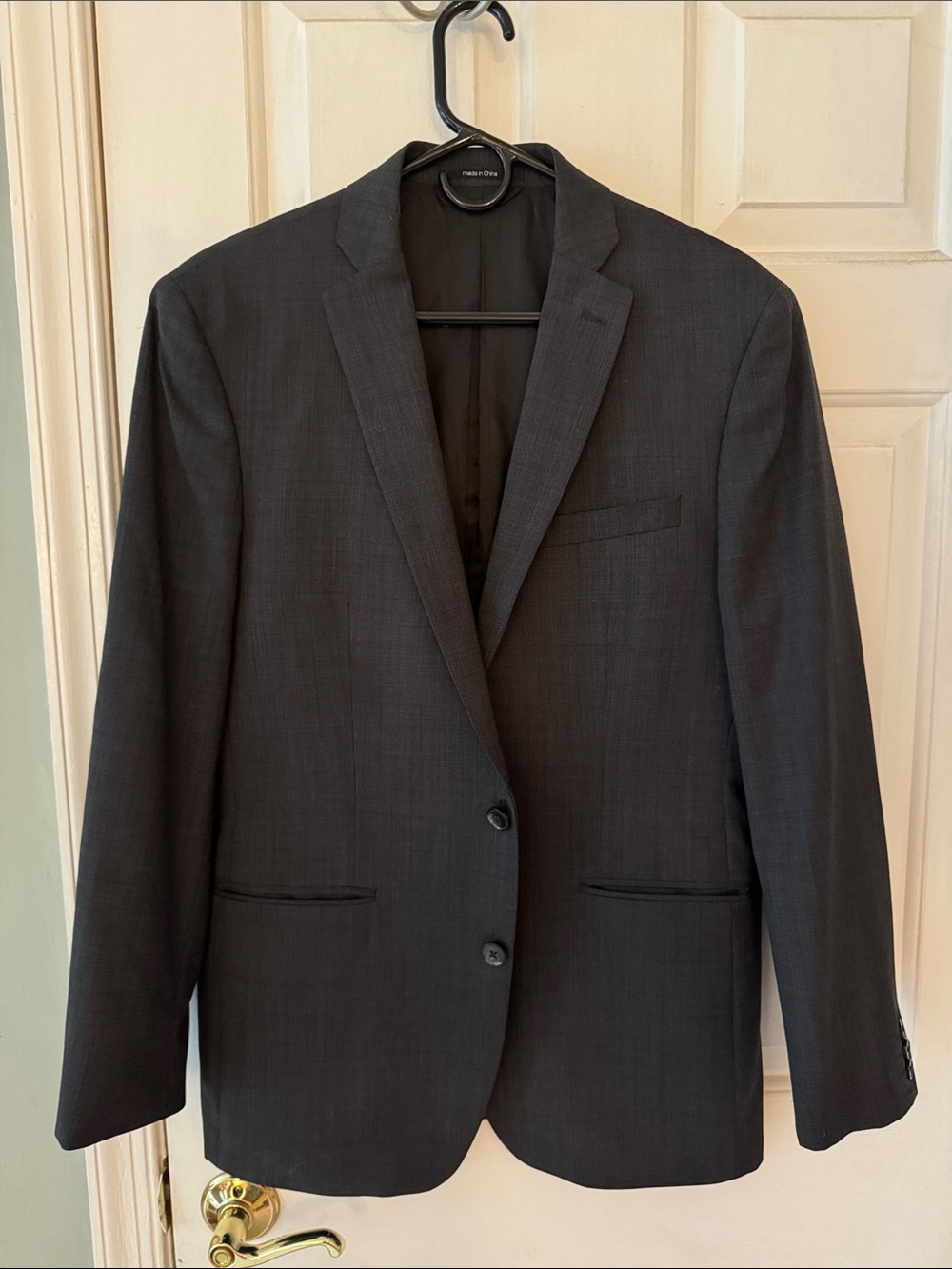 Bar III Men's Charcoal Blazer - Two-Button Notch Lapel